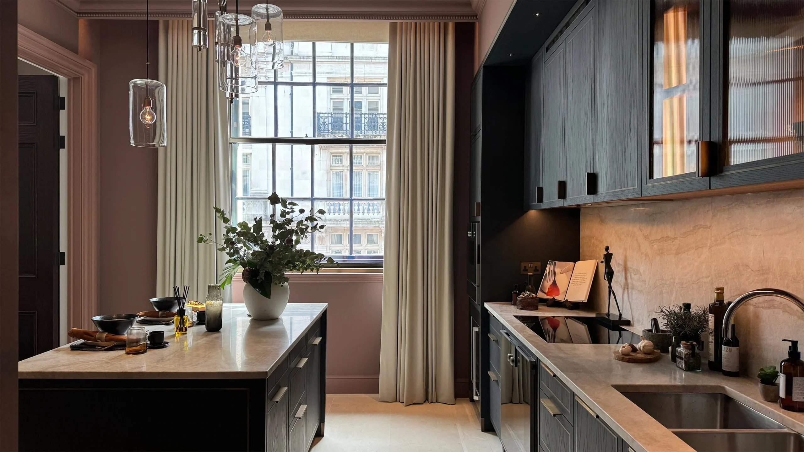Premium stone worktops in a contemporary kitchen